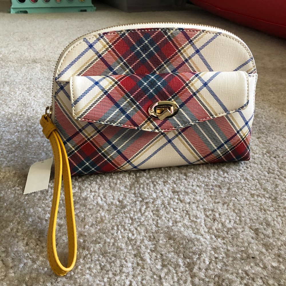 Talbots Plaid Wristlet